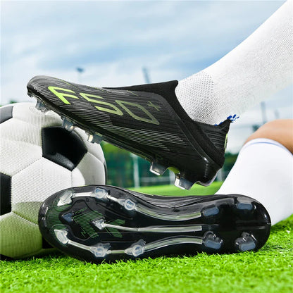 New Men Football Boots Match Cleats High-quality Futsal Indoor Sneakers Non-Slip Grass Soccer Shoes Hot-selling High-top Outdoor