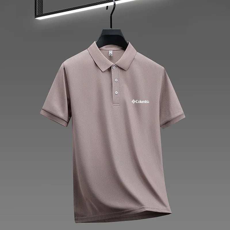 2026 new model men's golf short sleeves polo shirt lapel letter printing ventilate t-shirt business leisure exercise men's wear