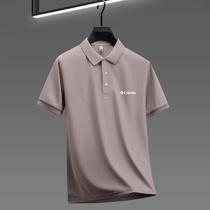 2026 new model men's golf short sleeves polo shirt lapel letter printing ventilate t-shirt business leisure exercise men's wear