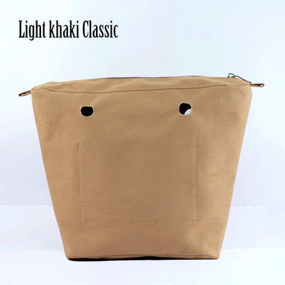 New Waterproof Inner Bag Organizer Insert Zipper Pocket for Classic Mini Obag Canvas Material for O Bag