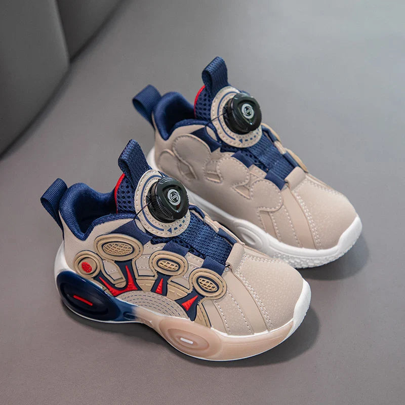 Children Fashion Sneaker Boys Casual Shoes Leather Flat Student Walking Shoes Outdoor Girl Basketball Sports Footwear Zapatillas
