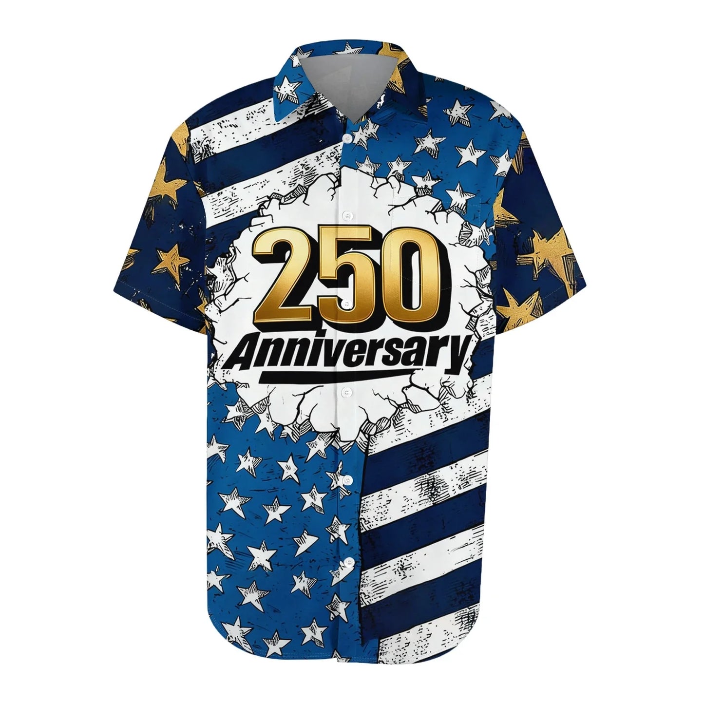 Patriotic American Flag Print Mens 250 Years of Freedom Raglan T Shirt Waffle V Neck Short Sleeve Casual Tops