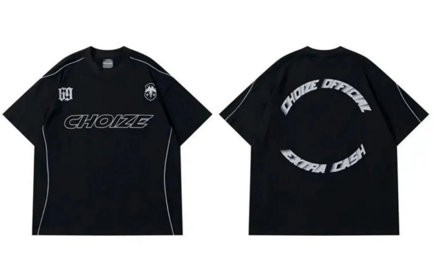 Camiseta masculina de verão moderna com estampa de letras 69, poliéster microelástico, respirável, gola redonda, para atividades ao ar livre e estilo urbano