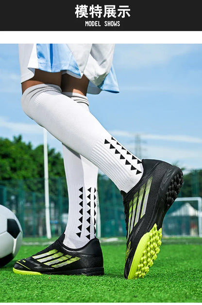 Soccer Cleats for Mens Professional Football Boots Turf Soccer Shoes Indoor/Outdoor Low-top Sneakers Zapatos De Fútbol