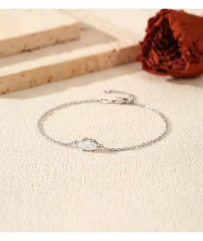 0.5CT Marquise Cut Moissanite 925 Sterling Silver Fashion Lab Diamond Link Chain Bracelets For Women Fine Jewelry Gift
