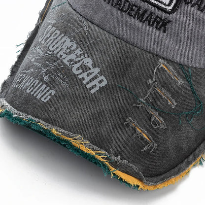 2025 High Quality Washed cowboy letters Cotton Cap For Men Women Adjustable Autdoor Sun protection hat Rock Shark Baseball Caps