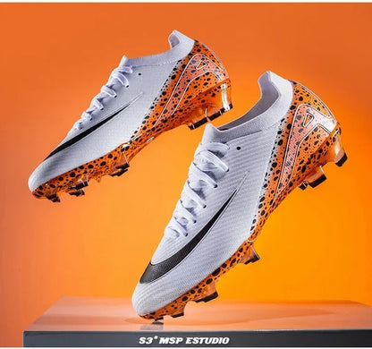New Men Professional Unisex Soccer Shoes Sport Ultra-light Football Boots Cleats Grass Non-slip Training Match FG/TF