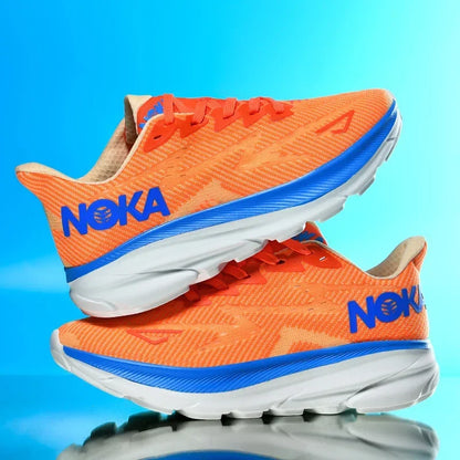 Men's Running Shoes Jogging Cushioning Outdoor Luxury Shoes Trainer Race Breathable Couple Non-Slip Sneakers Mesh Off-road Shoes