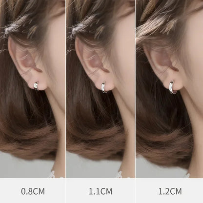 Man/Women's 925 Sterling Silver Hoop Earrings Cute Neat Gift For Girls/Boys Fine Jewelry Accessory Party Gift  DA1417
