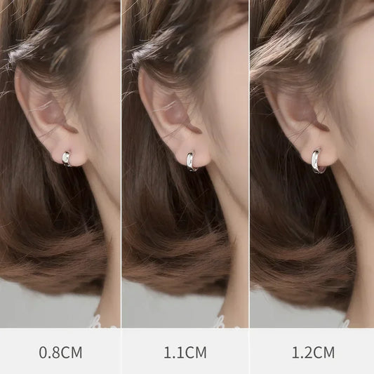 Man/Women's 925 Sterling Silver Hoop Earrings Cute Neat Gift For Girls/Boys Fine Jewelry Accessory Party Gift  DA1417