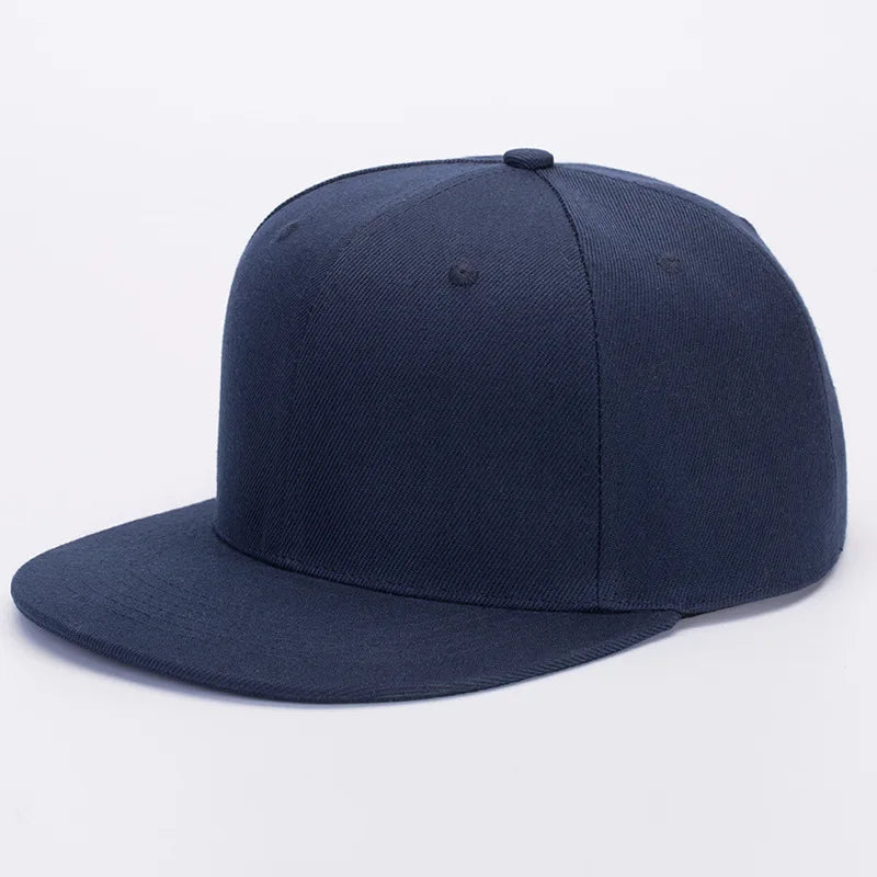 Customized Blank Flat Brim Baseball Cap Men Hip Hop Snapback Sun Hat Women Spring Print Embroidered Logo Visor Cap Streetwear