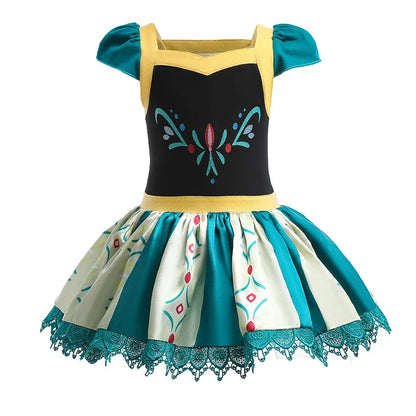 Round Yuan Girl Ballet Practice Dress Party Fancy TUTU Dress Elsa Anna Belle Alice Colorful Clothes Baby Girl Party Costumes