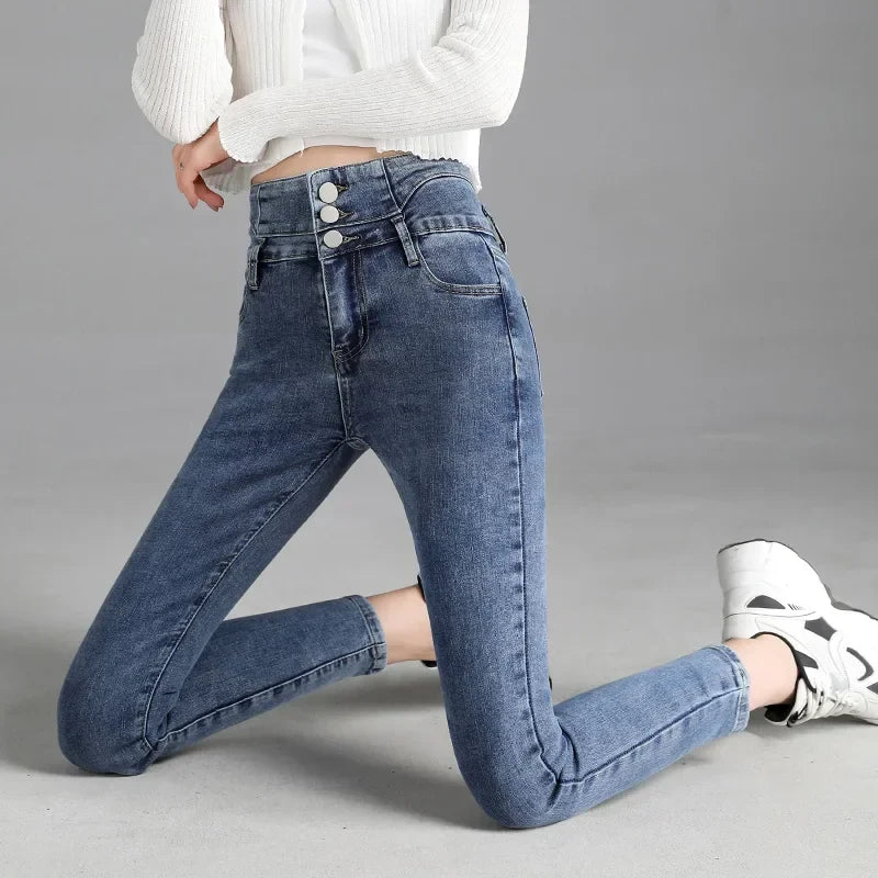 High-quality New Vintage High-waist Stretch Skinny Jeans