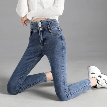 High-quality New Vintage High-waist Stretch Skinny Jeans