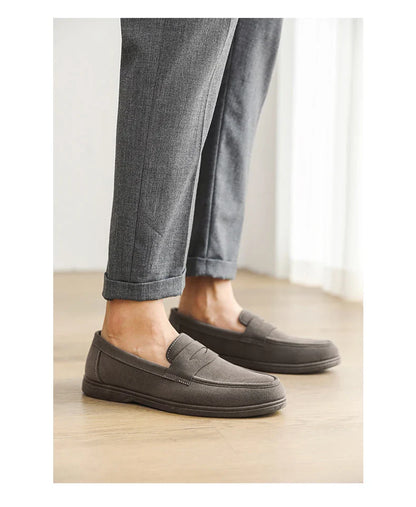 Genuine Leather Men Casual Shoes Luxury Brand Breathable Slip on Black Driving Shoes Moccasins Plus Size 39-45 Soft Men Loafers
