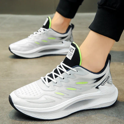 Men's Breathable Sports Shoes Spring New Mesh Casual Fashion Versatile Trendy Men's Shoes Summer Running Shoes Suitable for Outdoor Sports