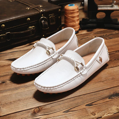 Summer Mens Fashion High Quality Outdoor Casual Leather Shoes Comfortable Breathable Classic 2024 New Slip on Men's Shoes