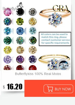 Real 1 CT D Color Moissanite Stud Earrings For Women Top Quality 925 Sterling Silver Sparkling Wedding Jewelry