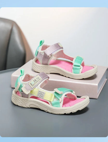 Fashion Kids Sandals Boy Soft Sole Non-slip Outdoor Breathable Walking Sandials Summer Children's Girls Beach Shoes