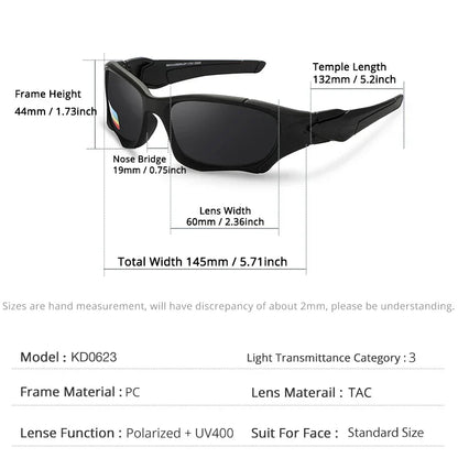 Outdoor Sports Polarized Sunglasses Men Curve Cutting Frame Stress-Resistant Lens Shield Sun Glasses Women KD0623