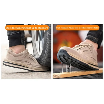safety autumn shoes breathable work shoes anti stab work sneakers with steel toe indestructible shoes anti smashing safety shoes