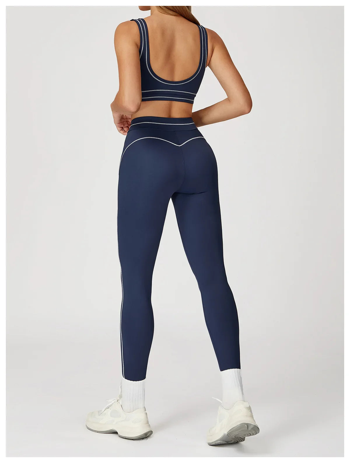 Nylon Yoga Set Women's Tracksuit Gym Push Up Set Woman 2 Pieces Leggings Sports Bra Breathable Sportwear Woman Clothes