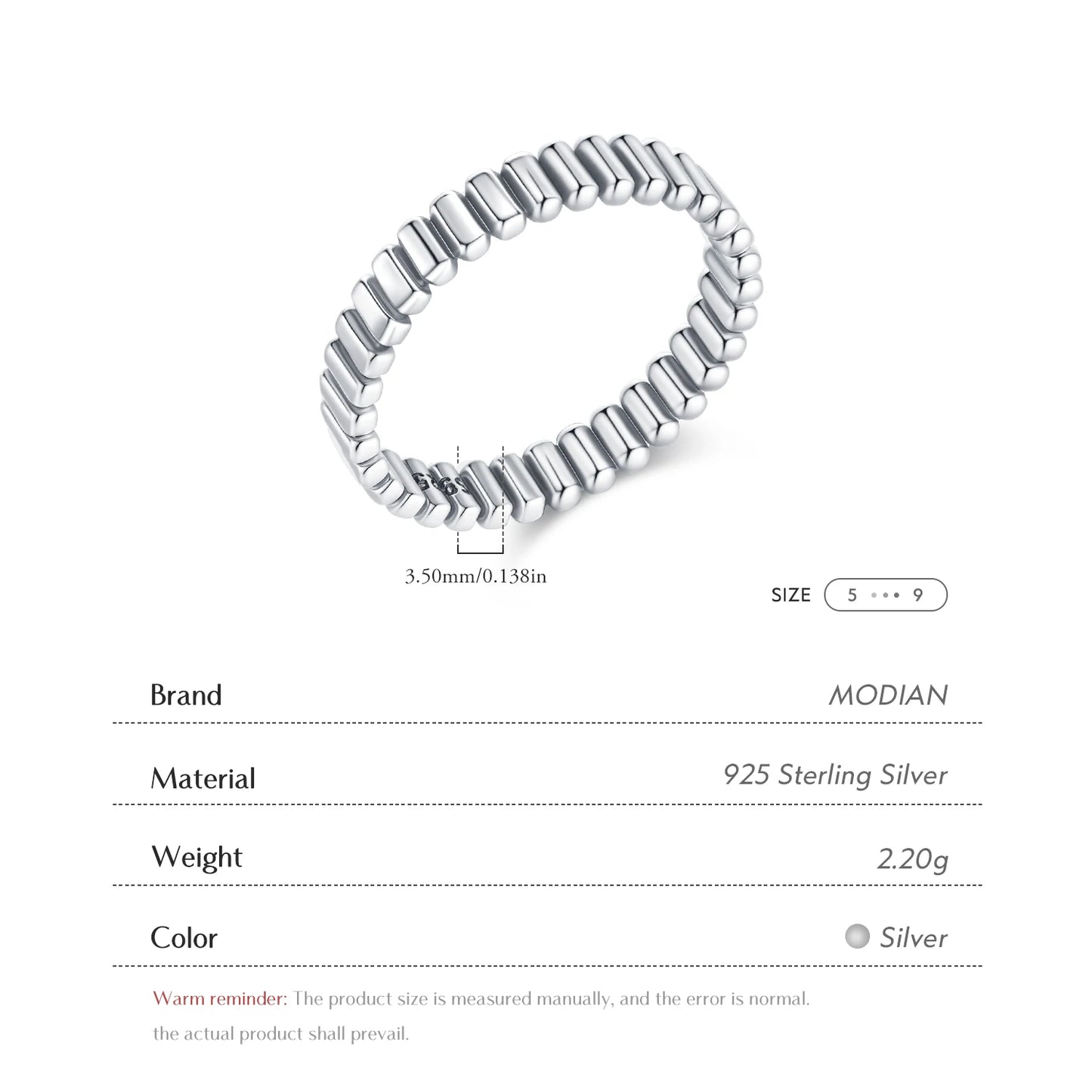 925 Sterling Silver Vintage Exquisite Geometric Stackable Eternity Band Rings For Women Retro Daily Fine Jewelry Gifts