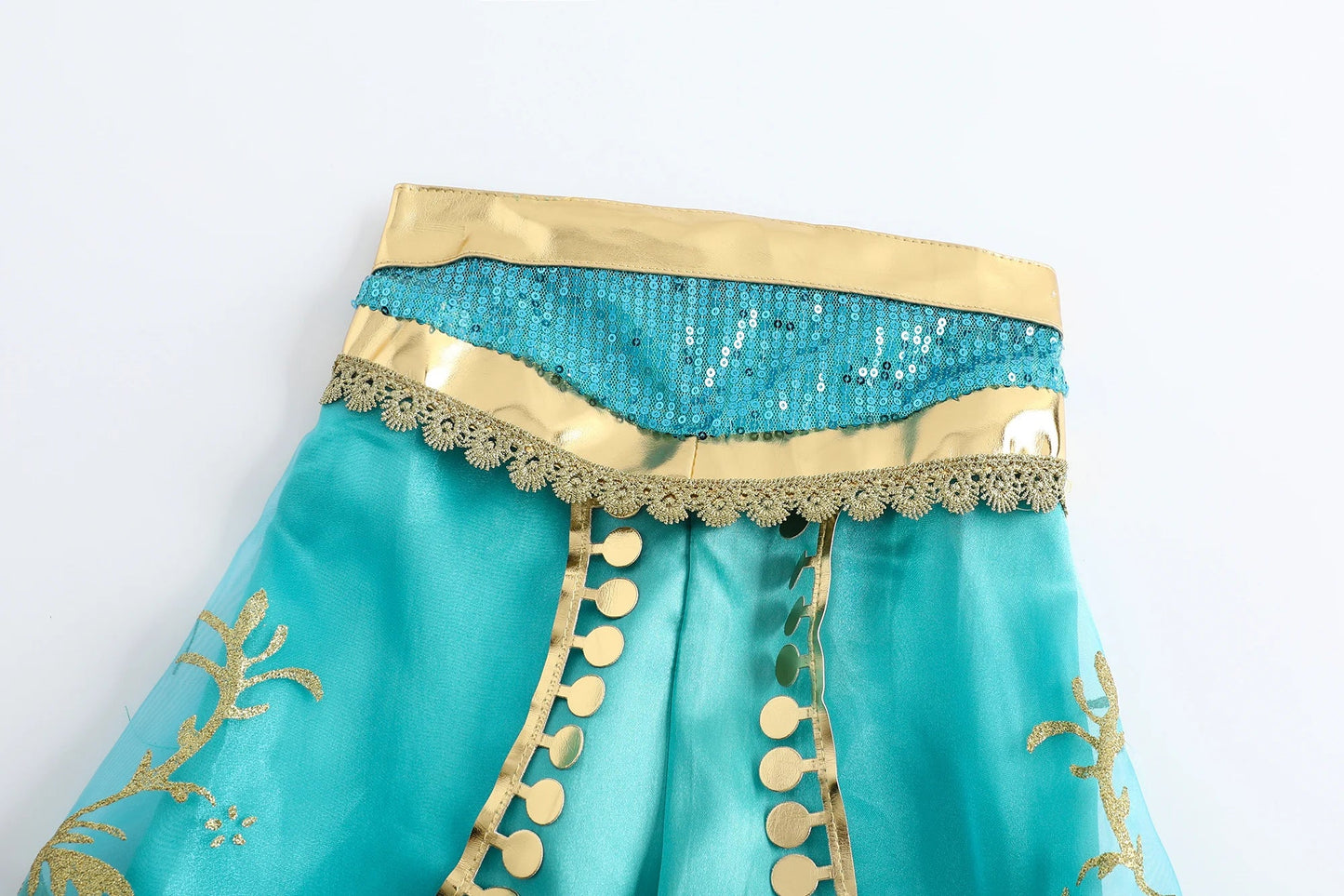 Jasmine Princess Dress for Girls Cosplay Aladdin Magic Lamp Costume Kids Halloween Birthday Carnival Party Vestidos