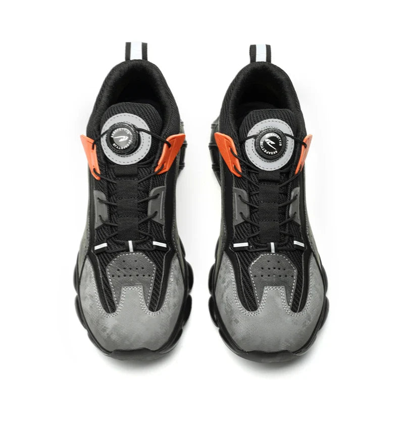 Rotary Buckle New Work Sneakers Lightweight Protective Shoes Safety Industrial Puncture-Proof Anti-smash Men Steel Toe Shoes