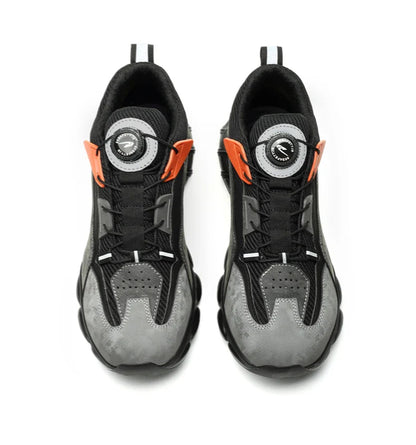 Rotary Buckle New Work Sneakers Lightweight Protective Shoes Safety Industrial Puncture-Proof Anti-smash Men Steel Toe Shoes