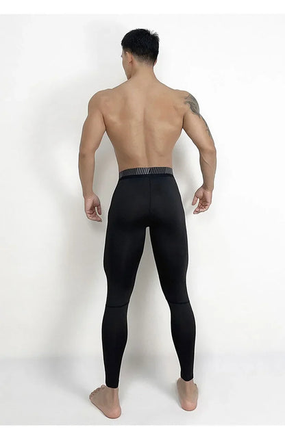 Men Sports Compression Tight Leggings Muscle Training Workout Bottoms Trousers Jogging Dry Yoga Pants Workout Tracksuit