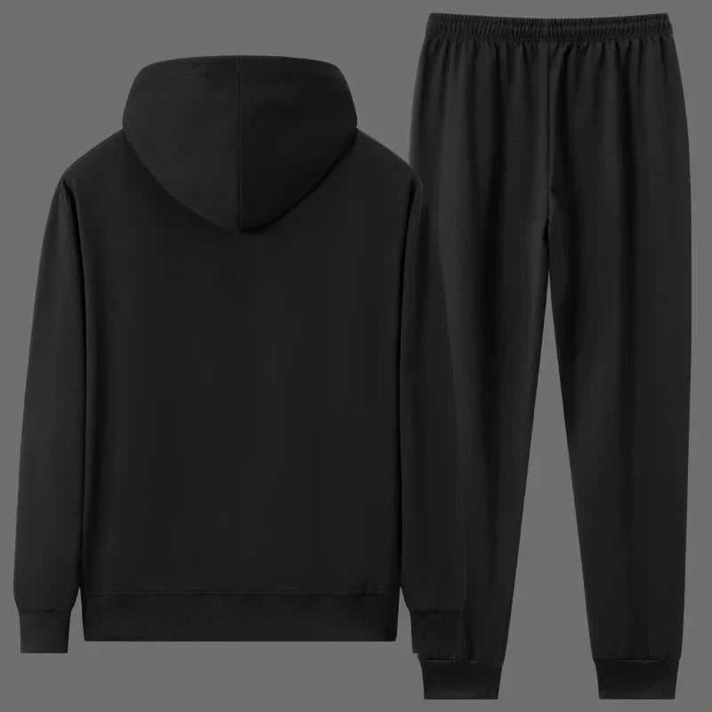 Men Hoodie Sweatshirt Sets Plus Size 6XL 7XL 100-180kg 100% Cotton Autumn Winter Long Sleeve Sport Suits Big Size Men Clothing