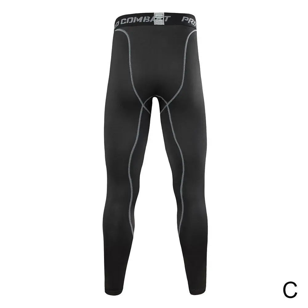 Men Compression Tight Leggings Running Sports Male Workout Bottoms Trousers Jogging Dry Yoga Pants Quick Fitness Training