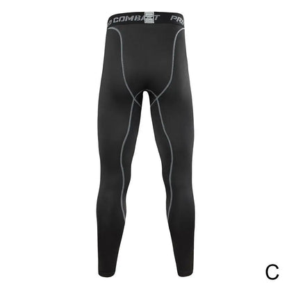 Men Compression Tight Leggings Running Sports Male Workout Bottoms Trousers Jogging Dry Yoga Pants Quick Fitness Training