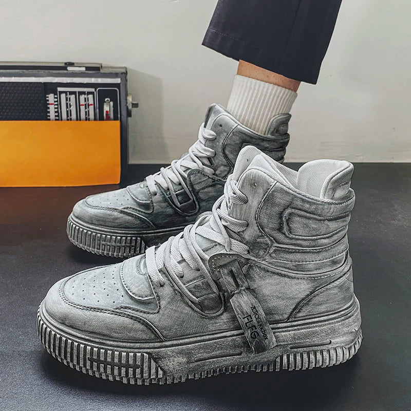 Retro Manga Men's Sneakers Soft Comfortable Non Slip Wear Resistant Sole Daily Casual Men's Shoes Preppy Versatile Holiday Gifts