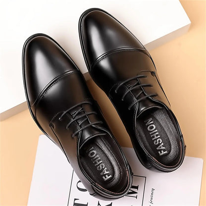 Men's Classic Modern Formal Business Oxford Dress Shoes Comfortable Tuxedo Lace-Up Derbys Casual Shoes for Men