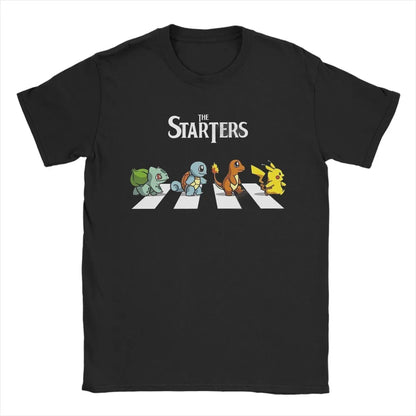 Nova camiseta super fofa masculina Pokémon Anime estampada, blusa casual folgada de manga curta unissex plus size de verão