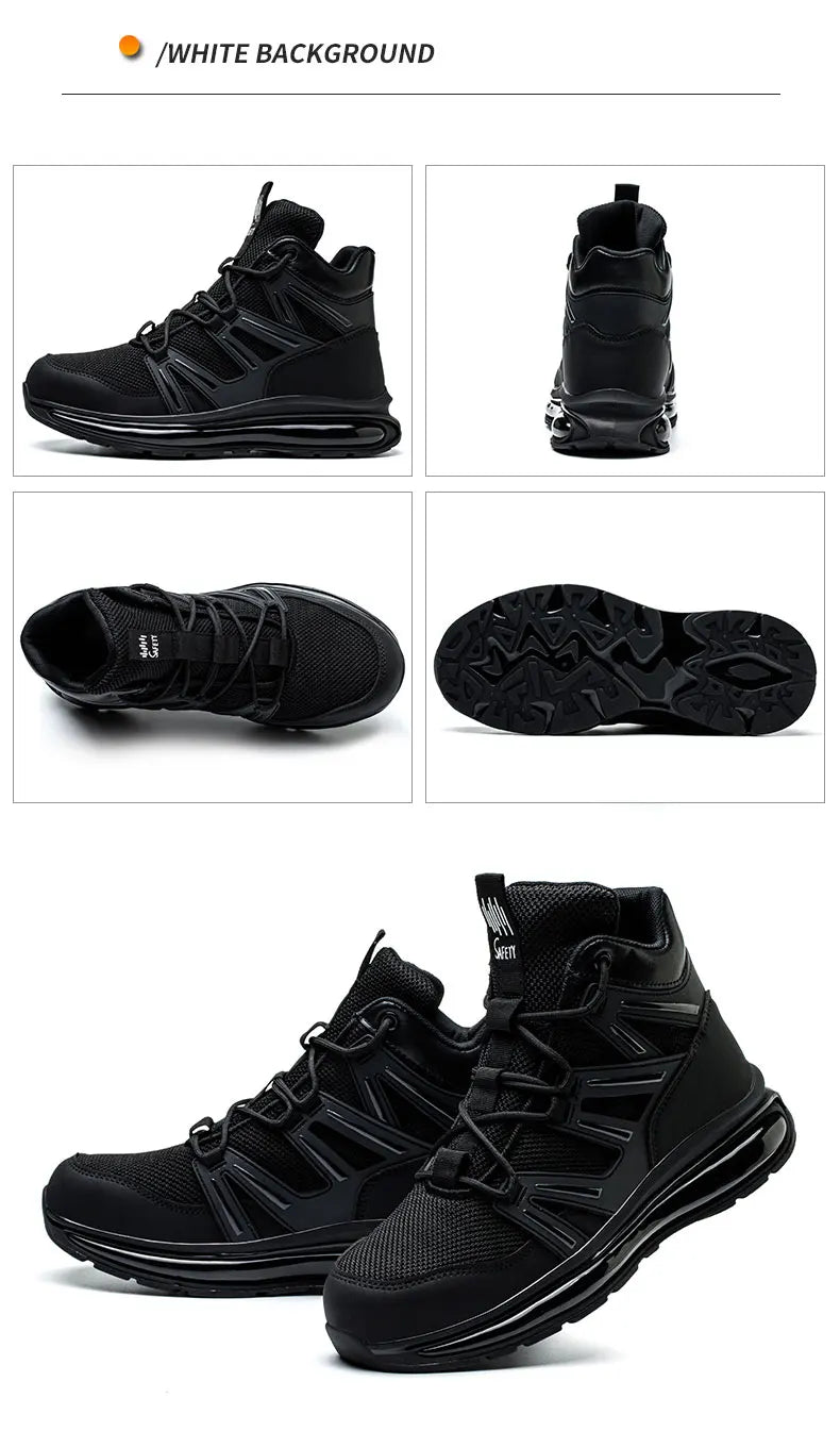 Men Work Safety Shoes Anti-smashing Steel Toe Cap Working Boots Construction Indestructible Work Soft-Soled Sneakers Men Shoes