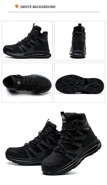 Men Work Safety Shoes Anti-smashing Steel Toe Cap Working Boots Construction Indestructible Work Soft-Soled Sneakers Men Shoes