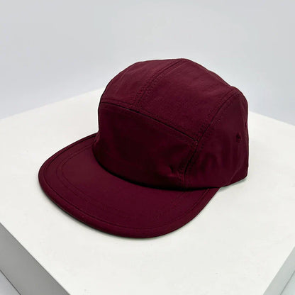New Unisex Flat Eaves Quick Drying Solid Baseball Hats Breathable Simple Sunshade Outdoor Peaked Caps Versatile Fashion Retro