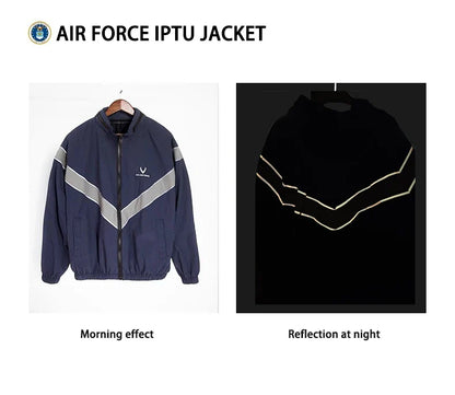 Men's autumn and winter casual sport suit, reflective quick-dry loose jacket and long pants, 100% nylon