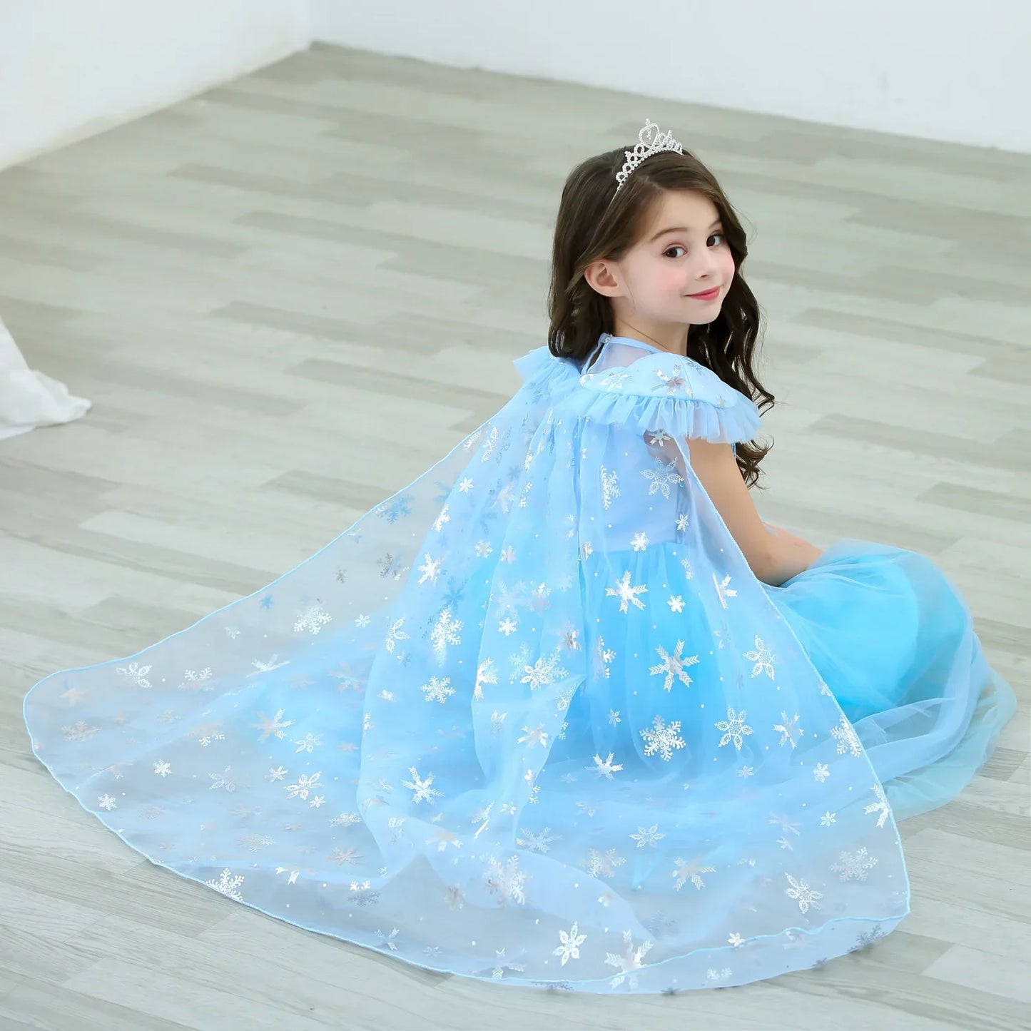 Girls Elsa Dresses Costume Clothes Kid Cosplay Princess Dress Snow Queen Vestido Children Birthday Parti Sukienki