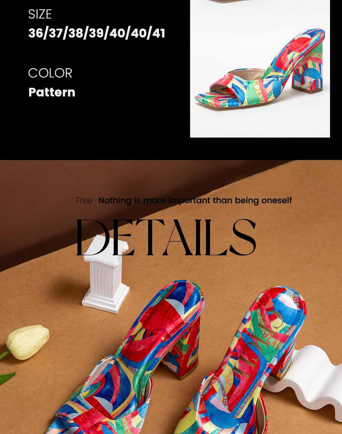 Women's Thick Heel Sandals 2024 Brand New Square Open Toe Sliding Toe Sandals