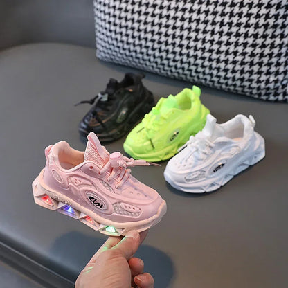 New LED Child Trainers 1-8Years Old Boy Girl Tennis Shoe Sport Shoe for Toddlers Glowing Kid Sneakers Kids Shoe