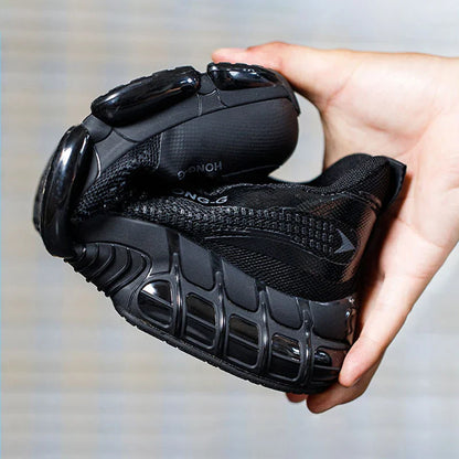 Rotating Button Safety Shoes Men Anti-smash Anti-puncture Protective Work Shoes Fashion Men Sport Shoes Security Boots Men ﻿