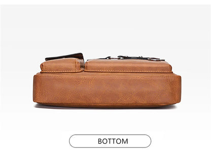 Multi-function Business Handbags Men New Man's Shoulder Bags Large Capacity Leather Messenger Bag Crossbody Big Brand