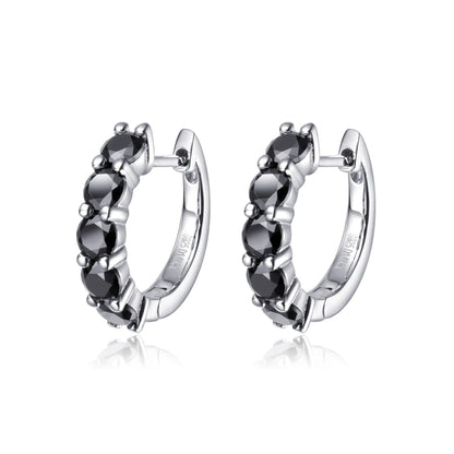 100% Real 3.5mm 0.2ct Moissanite Hoop Earrings for Women S925 Sterling Silver Earring Luxury Designer Wedding Fine Jewelry