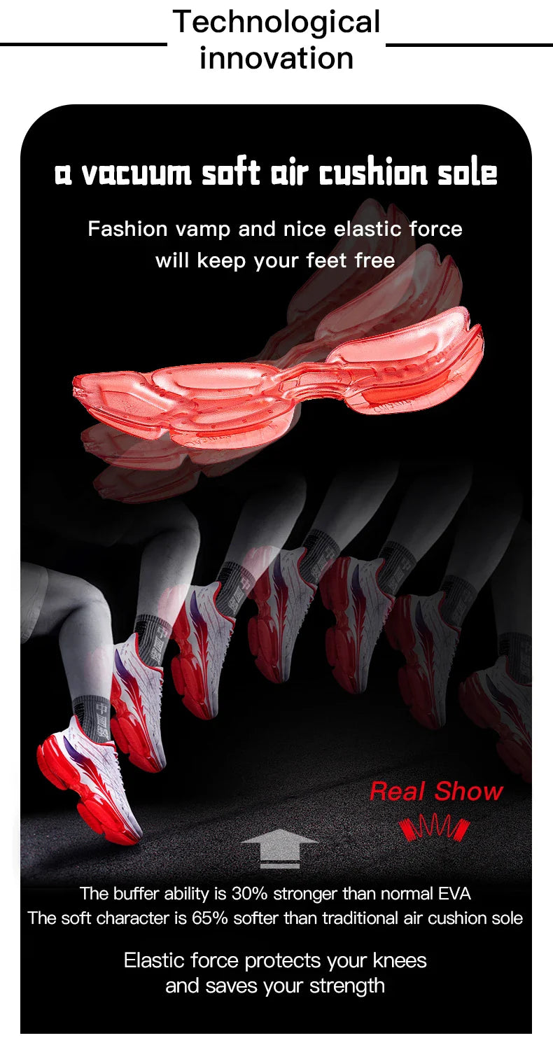 Non-Slip Shock-Absorbing Pair Shoes Women Jump Rrope Sneakers Air Cushioned Running Shoes