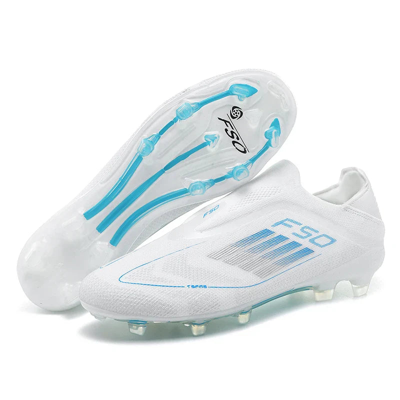 Men Football Boots Training Breathable Drop Shipping Match Sport Cleats Soccer Shoes FG Ultralight Long Spikes Indoor Sneakers