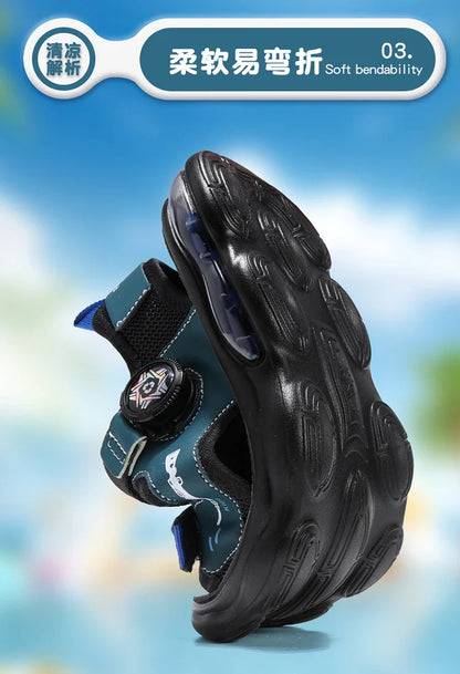 Summer New Air Cushion Sandals Children's Sports and Leisure Shoes Teenagers and Children Outdoor Water Beach Quick Drying Shoes